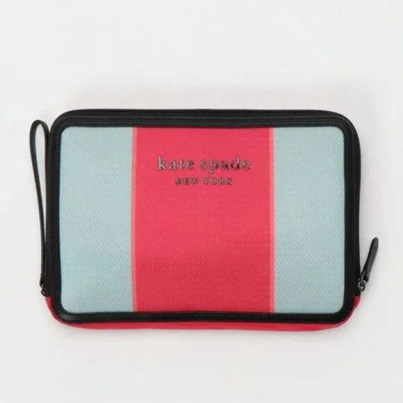 Kate Spade Journey Large Tote Nylon Shoulder Bag Red Packable Travel Lightweight - Picture 5 of 9